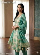 Embroidered Punjabi/All Over Suits Semi-Stitched Suits 