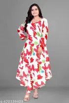 Georgette Printed Gown for Women 