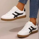 PVC Casual Shoes for Men, White & Brown 