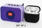 2 Pc Combo Set of 5w Bluetooth Speaker & Bluetooth Wireless Earbuds