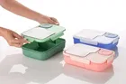 KS Smarty Plastic Lunch Box Pack of 1, Assorted