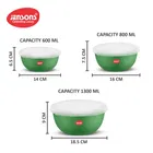 stainless steel Storage Container, GreenSet of 3