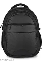Polyester Backpack for Men & Women, Black