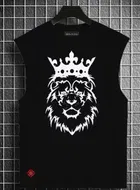 Poly Blend T-Shirts for Men, Black 