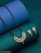 Alloy Mangalsutra with Earrings for Women 
