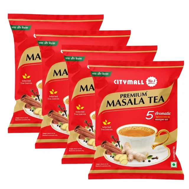 सिटीमॉल नं.1 प्रीमियम मसाला चाय 4X250 g (पैक ऑफ़ 4)