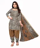 Crepe Unstitched Dress Material for Women 