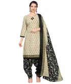 Cotton Blend Printed Kurti with Salwar for Women 