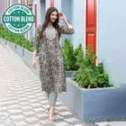 Cotton Printed Women's Kurta with Pant Set 