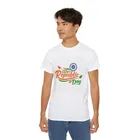 Round Neck Tricolour Republic Day T-Shirt for Men (White, M)