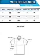 Round Neck Printed T-Shirt for Men 