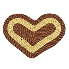 Polypropylene PP Doormat, Brown, Pack of 2 