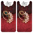 Alloy Nath Nosepins for Women (Multicolor, Pack of 2)