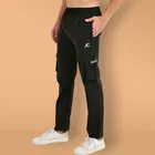 Lycra Nylon Logo Printed Track Pant for Men 