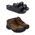 Combo of Casual Shoes with Sliders for Men 
