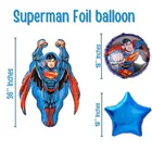 Super Man Theme Birthday Decoration ,Blue,Set Of 1