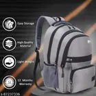 Polyester Backpack for Men & Women, Grey