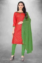 Cotton Slub Unstitched Dress Material for Women 