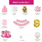 Barbie Theme 8th Birthday Balloon Decoration Kit For Kids, Multicolor, Pack Of 80