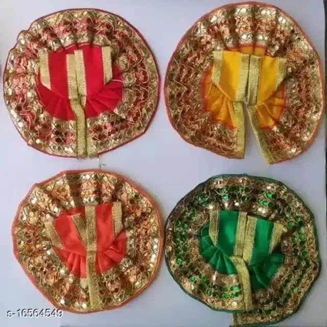 Laddu Gopal Dress (Pack of 4, Multicolor)