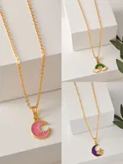Gold Plated Chain & Pendant for Women & Girls 
