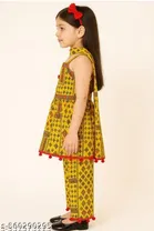 Printed Cotton Kurta Set for Girls 