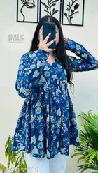 Floral Printed Short Kurti for Women, Pack of 2 