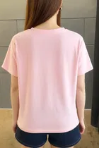 Cotton Blend Printed T-Shirt for Women 