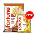 Fortune Chakki Fresh Atta 10 kg + Fortune Besan 400 g Free