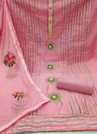 Chanderi Cotton Unstitched Dress Material for Women 