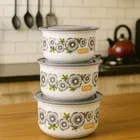 Blossoms Plastic Container 3Pcs Set 