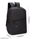 Canvas Backpack Bag, Black