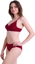 Cotton Blend Lingerie Set for Women 