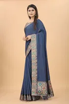 Vichitra Embellished Saree for Women 