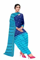 शारदा क्रिएशन क्रेप फ्लोरल प्रिंट सलवार सूट अस्टीचड 