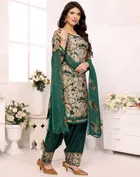 Crepe Floral Punjabi Suits for Women 