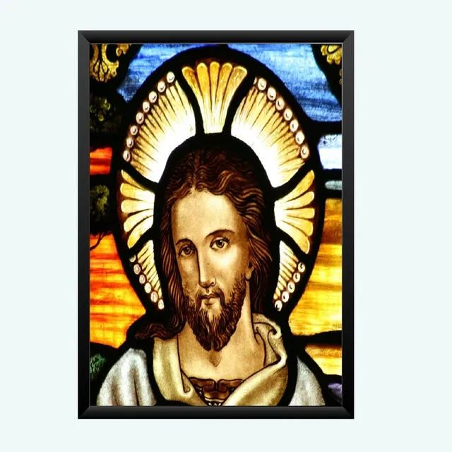 Lord Jesus Religious Wall Photo Frames (Multicolor, 5x7 inches)