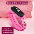 Silicone Strap Digital Watch for Kids 