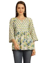 Cotton Printed Top for Women 