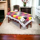 Polyester Printed Table Cloth (Red, 60x90 inches)