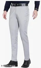 Cotton Blend Trouser Jeans for Men (Grey, 34)