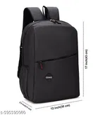 Polyester Backpack Bag, Black