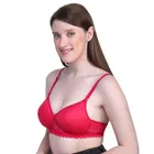 Cotton Blend Solid Push Up Bra for Women 