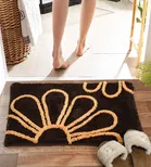 Microfiber Doormat, Pack of 2, Brown 