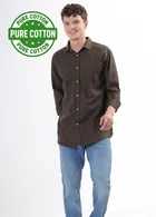 100% Cotton Full Sleeves Solid Shirt for Men 