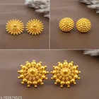 South Indian Temple Style Gold Look Stud Earrings