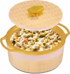 Casserole with Lid (Gold & Light Pink, 750 ml)