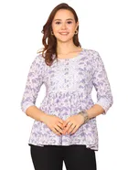 Cotton Printed Top for Women 