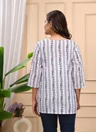 Cotton Striped Short Kurti for Women 