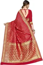 Banarasi Silk Jacquard Embroidery Saree for Women 